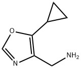 (5-环丙基噁唑-4-基)甲胺 结构式