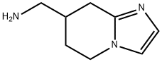 5H,6H,7H,8H-imidazo[1,2-a]pyridin-7-ylmethanamine 结构式