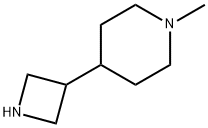 4-(氮杂环丁烷-3-基)-1-甲基哌啶 结构式