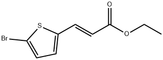 ethyl (2E)-3-(5-bromothiophen-2-yl)prop-2-enoate 结构式