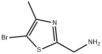 (5-溴-4-甲基噻唑-2-基)甲胺 结构式
