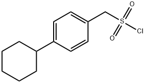 (4-cyclohexylphenyl)methanesulfonyl chloride 结构式