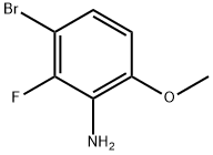 2-氟-3-溴-6-甲氧基苯胺 结构式