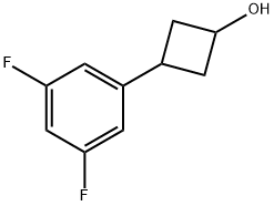 3-(3,5-二氟苯基)环丁烷-1-醇 结构式