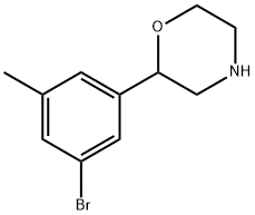 2-(3-BROMO-5-METHYLPHENYL)MORPHOLINE 结构式