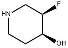 (3R,4S)-3-FLUOROPIPERIDIN-4-OL 结构式