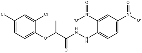 2-(2,4-dichlorophenoxy)-N'-(2,4-dinitrophenyl)propanohydrazide 结构式