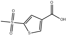 5-甲基磺酰基噻吩-3-羧酸 结构式