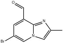 6-bromo-2-methylimidazo[1,2-a]pyridine-8-carbaldehyde 结构式