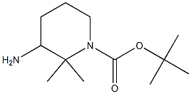 tert-butyl 3-amino-2,2-dimethylpiperidine-1-carboxylate 结构式