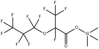 Trimethylsilyl 2-(heptafluoropropoxy)tetrafluoropropionate 结构式