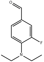 4-(二乙氨基)-3-氟苯甲醛 结构式