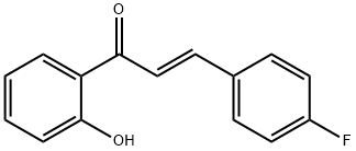 (E)-3-(4-氟苯基)-1-(2-羟基苯基)丙-2-烯-1-酮 结构式