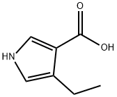 4-ETHYL-1H-PYRROLE-3-CARBOXYLIC ACID 结构式