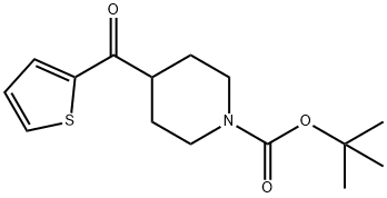 tert-butyl 4-(thiophene-2-carbonyl)piperidine-1-carboxylate 结构式