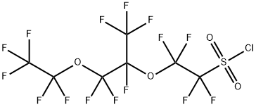 Perfluoro-4-methyl-3,6-dioxaoctanesulfonyl chloride 结构式