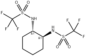N,N'-(1S,2S)-1,2-环己二基双[1,1,1-三氟甲磺酰胺] 结构式
