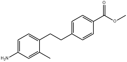 Methyl 4-(4-amino-2-methylphenethyl)benzoate 结构式