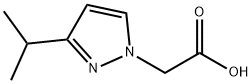 2-(3-ISOPROPYL-1H-PYRAZOL-1-YL)ACETIC ACID 结构式