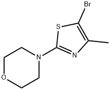 5-Bromo-4-methyl-2-(morpholino)thiazole 结构式
