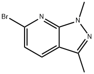 6-Bromo-1,3-dimethyl-1H-pyrazolo[3,4-b]pyridine 结构式