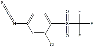 2-chloro-4-isothiocyanato-1-(trifluoromethylsulfonyl)benzene 结构式