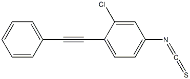 2-chloro-4-isothiocyanato-1-(phenylethynyl)benzene 结构式