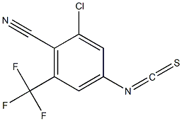 2-chloro-4-isothiocyanato-6-(trifluoromethyl)benzonitrile 结构式