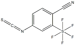 4-isothiocyanato-2-(pentafluorosulfanyl)benzonitrile 结构式