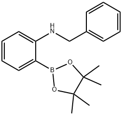 2-苄氨基苯硼酸频哪醇酯 结构式