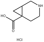 3-azabicyclo[4.1.0]heptane-6-carboxylic acid hydrochloride 结构式