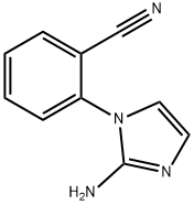 2-(2-amino-1H-imidazol-1-yl)benzonitrile 结构式