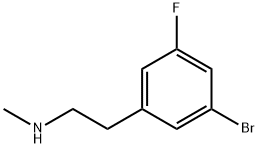 2-(3-溴-5-氟苯基)-N-甲基乙烷-1-胺 结构式