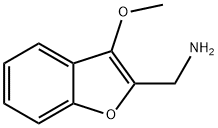 (3-methoxy-1-benzofuran-2-yl)methanamine 结构式