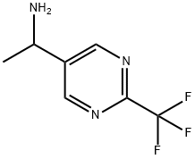 1-(2-(三氟甲基)嘧啶-5-基)乙烷-1-胺 结构式