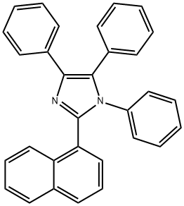 2-(naphthalen-1-yl)-1,4,5-triphenyl-1H-imidazole 结构式