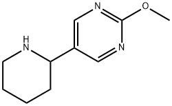 2-methoxy-5-(piperidin-2-yl)pyrimidine 结构式