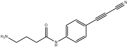 4-氨基-N-(4-(2-氰基乙炔基)苯基)丁酰胺 结构式