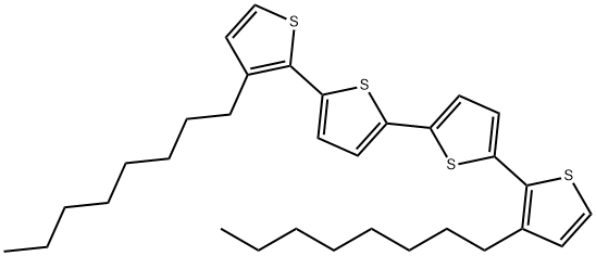3,3'''-dioctyl-2,2':5',5'':2'',2'''-quaterthiophene 结构式