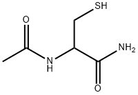2-acetamido-3-sulfanylpropanamide 结构式