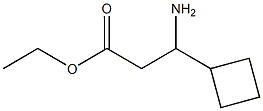 ethyl 3-amino-3-cyclobutylpropanoate 结构式