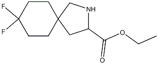 ethyl 8,8-difluoro-2-azaspiro[4.5]decane-3-carboxylate 结构式