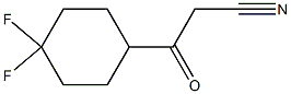 3-(4,4-difluorocyclohexyl)-3-oxopropanenitrile 结构式