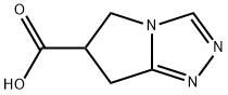 6,7-Dihydro-5H-pyrrolo[2,1-c][1,2,4]triazole-6-carboxylic acid 结构式