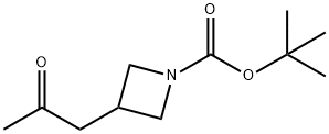 1-(1-BOC-氮杂环丁烷-3-基)-2-丙酮 结构式