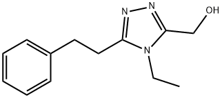 4-乙基-5-(2-苯基乙基)-4H-1,2,4-三唑-3-基]甲醇 结构式