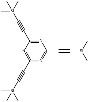 1,3,5-Triazine, 2,4,6-tris[(trimethylsilyl)ethynyl]- 结构式
