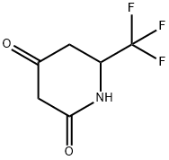 6-(三氟甲基)哌啶-2,4-二酮 结构式