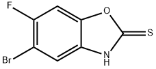 5-溴-6-氟苯并[D]噁唑-2(3H)-硫酮 结构式