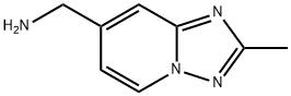 {2-methyl-[1,2,4]triazolo[1,5-a]pyridin-7-yl}methanamine 结构式